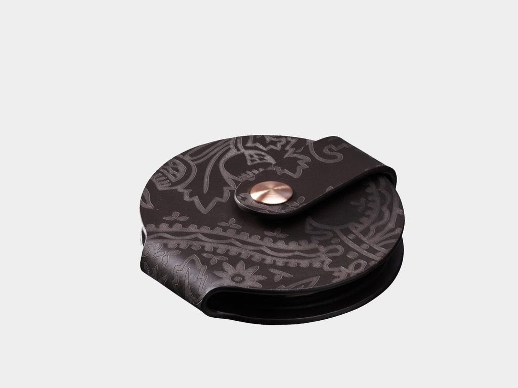 Isadora leather handbag mirror