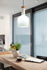 Labware cylinder white glass pendant lamp 