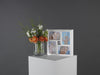 White wood set 5 wall table photo frames