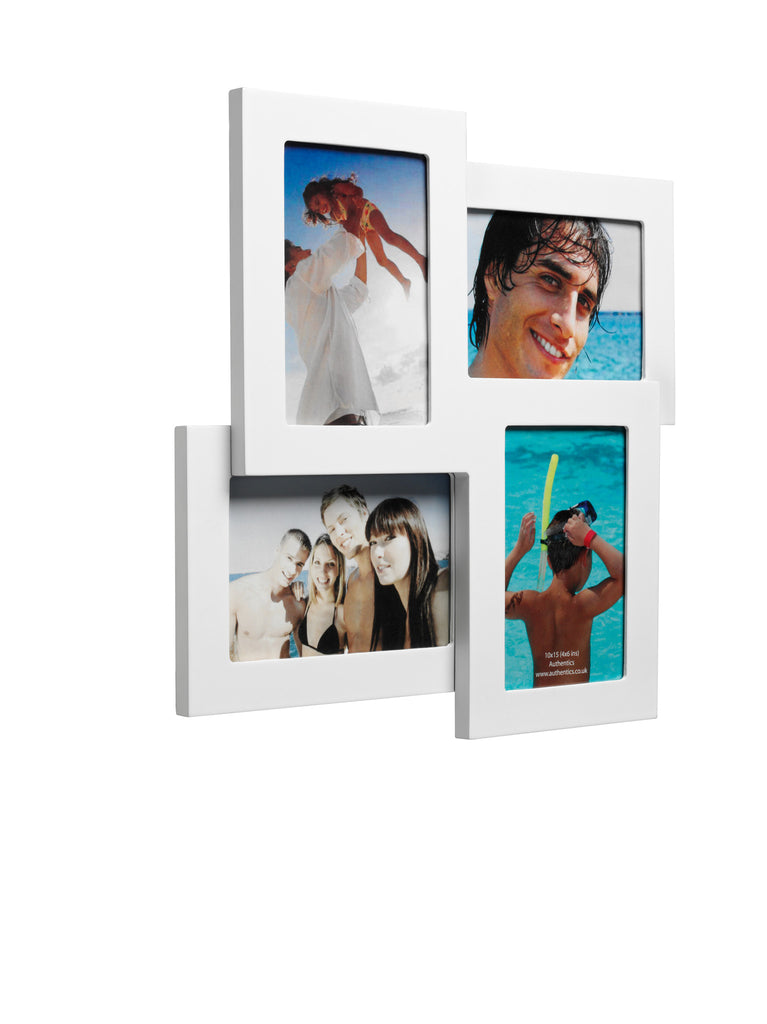 photo frame for 4 4”x6” photos white